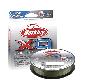 Picture of BERKLEY FISHING PRODUCTS X9 BRAID FILLER SPOOL LOW-VIS GREEN 30/10 1486815