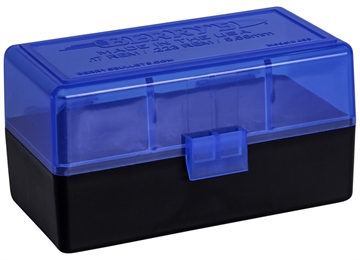 Picture of Berry's Ammo Box 223Rem/5.56NATO Blue/Black Polypropylene 50rd 44661