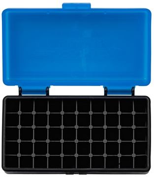 Picture of Berry's Ammo Box 9mm/380ACP Blue/Black Polypropylene 50rd 53852