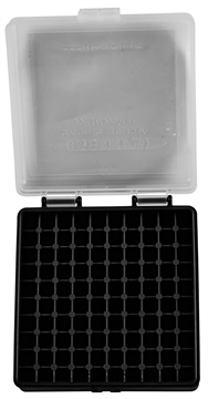 Picture of Berry's Ammo Box 22LR Clear/Black Polypropylene 100rd 63600