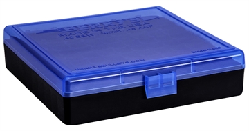 Picture of Berry's Ammo Box 40S&W/45ACP Blue/Black Polypropylene 100rd 67789