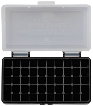 Picture of Berry's Ammo Box 9mm/380ACP Clear/Black Polypropylene 50rd 71933