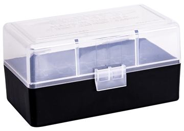 Picture of Berry's Ammo Box 223Rem/5.56NATO Clear/Black Polypropylene 50rd 79462