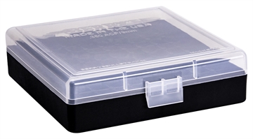 Picture of Berry's Mfg #001 Clear Top/ Black Ammo Box - 380 ACP/ 9mm Luger 100/ct 87412