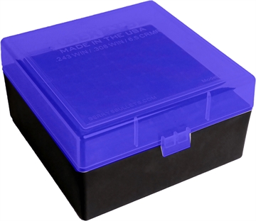 Picture of Berry's Ammo Box Blue/Black Polypropylene 100rd 87439