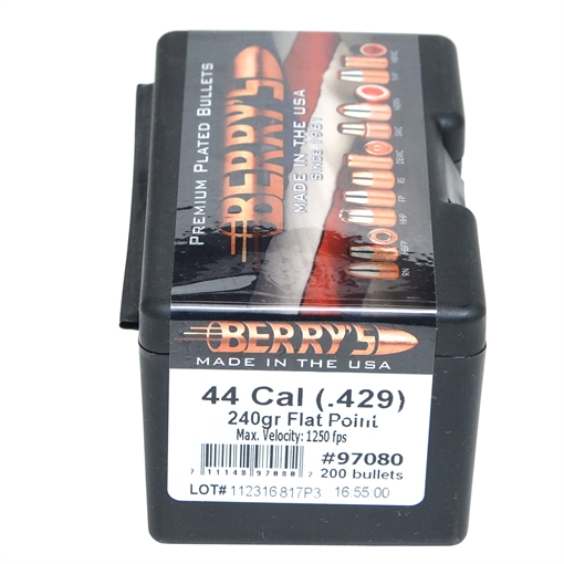 Picture of Berry's Preferred Plated Pistol Bullets .44 cal .429" 240 gr FP 200/ct 97080