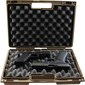 Picture of Berry's Double Pistol Case (Tan) L: 15" W: 10" H: 4" 94632