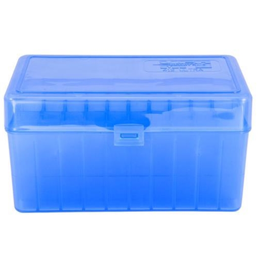 Picture of Berry's Mfg 412 Blue Ammo Flip Top Box Holds 50 Rounds - .300 Ultra 7111483 19975