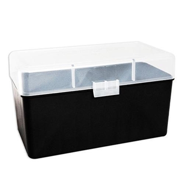 Picture of Berry's Mfg 412 Clear Ammo Flip Top Box Holds 50 Rounds - .300 Ultra 7111486 71156
