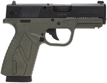 Picture of BERSA BP OD GREEN POLYMER HGA 9MM DA 3.2" MATTE 8RD FC (91092) EAGGBP9ODCC