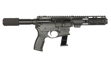 Picture of Bersa AR9 9mm Luger 33+1 4" Barrel, KAW Valley XL Compensator, Hard Coat Anodized Metal Finish, Magpul MOE+ Grip, Manual Safety BAR9GL4BSC