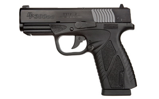 Picture of Bersa BPCC Concealed Carry Sub-Compact Frame 380 ACP 8+1, 3.30" Black Steel Barrel, Matte Black Serrated Steel Slide & Polymer Frame w/Picatinny Rail BP380MCC