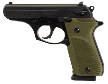 Picture of BERSA THUNDER 380ACP COMBAT PLUS HGA MATTE BLACK 15RD MAG OD GREEN GRIPS DA T380PMC