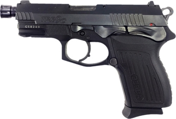 Picture of Bersa TPR9C Compact, Double Action/Single Action, Semi-automatic, Metal Frame Pistol, Compact, 9MM, 4.1" Threaded Barrel, Alloy, Matte Finish, Black, Polymer Grips, Fixed Sights, 13 Rounds, 1 Magazine TPR9CMX