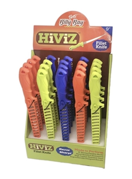 Picture of BETTS TACKLE HI VIZ 9" FILLET KNIFE DISPLAY 20PC FKD9