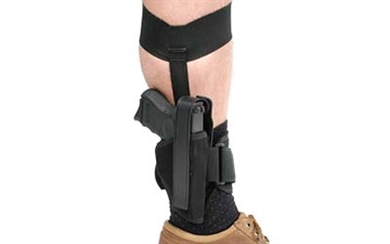 Picture of BLACKHAWK Ankle Holster, Size 00, Fits 2" Barrel Small Frame 5-Shot Revolvers with Hammer Spur, Right Hand, Black 40AH00BK-R 40AH00BKR