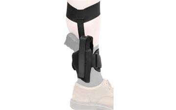 Picture of BLACKHAWK Ankle Holster, Size 12, Fits Glock 26/27/33 and Other Sub-Compact 9mm/.40 Caliber, Right Hand, Black 40AH12BK-R 40AH12BKR