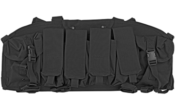 Picture of BLACKHAWK Commando Chest Harness, 4 Magazine Pouches, Black 55CO00BK