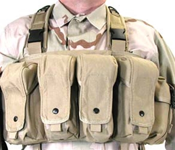 Picture of BLACKHAWK Commando Chest Harness, 4 Magazine Pouches, Coyote Tan 55CO00DE