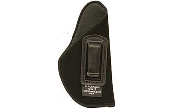Picture of Blackhawk Inside The Pants IWB Size 05 Black Suede Belt Clip Compatible w/Glock 26/27/33 & Other Subcompact 9mm/40Cal Right Hand 73IP05BKR