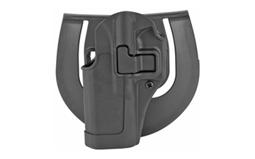 Picture of BLACKHAWK CQC SERPA Holster With Belt and Paddle Attachment, Fits Glock 17/22/31, Left Hand, Carbon Fiber, Black 410500BK-L 410500BKL