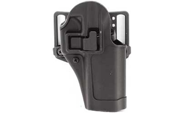 Picture of Blackhawk Serpa CQC OWB Size 13 Matte Black Polymer Belt Loop/Paddle Compatible w/Glock 20/21/S&W M&P/M&P Pro Right Hand 410513BKR