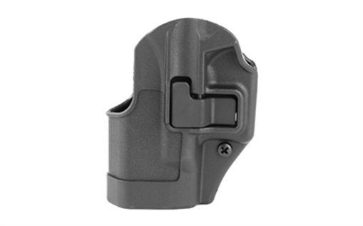 Picture of Blackhawk Serpa CQC OWB Size 01 Matte Black Polymer Belt Loop/Paddle Compatible w/Glock 26/27/33 Left Hand 410501BKL