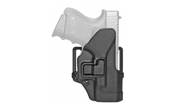 Picture of BLACKHAWK SERPA CQC Concealment Holster with Belt and Paddle Attachment, Fits Glock 26/27/33, Right Hand, Matte Black 410501BK-R 410501BKR