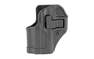 Picture of Blackhawk Serpa CQC OWB Size 68 Matte Black Polymer Belt Loop/Paddle Compatible w/Glock 43 Left Hand 410568BKL