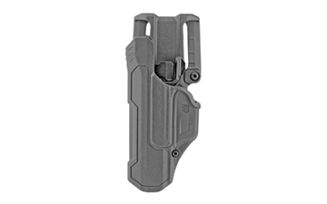 Picture of BLACKHAWK T-Series, L2D, Duty Holster, Left Hand, Black, Fits Glock 17/19/22/23/31/32/45/47, Includes Jacket Slot Belt Loop, Polymer 44N100BKL