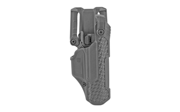 Picture of BLACKHAWK T-Series, L3D, Duty Holster, Right Hand, Fits Glock 17/19/22/23/31/32/45/47, Includes Jacket Slot Belt Loop, Black Basketweave Finish, Polymer 44N500BWR
