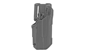 Picture of BLACKHAWK T-Series L3D, Duty Holster, Right Hand, Black Finish, Fits Glock 21 With TLR1/TLR2, Includes Jacket Slot Belt Loop 44N613BKR