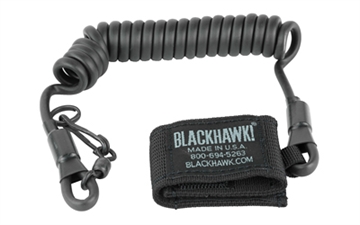 Picture of Blackhawk Tactical Pistol Lanyard Coiled Wire 90TPL2BK