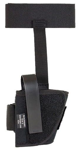 Picture of BLACKHAWK Ankle Holster, Size 01, Fits 3"- 4" Barrel Medium Frame Autos (.32-.380 Caliber), Right Hand, Black 40AH01BK-R 40AH01BKR