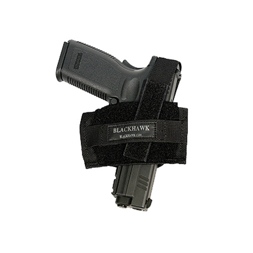 Picture of BLACKHAWK Flat Belt Holster, Fits Medium Revolvers, Ambidextrous, Black 40FB02BK