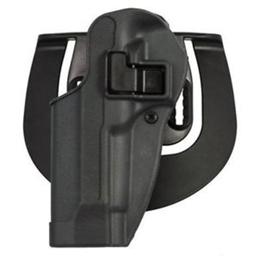 Picture of Blackhawk Serpa CQC Sportster OWB Size 13 Gun Metal Gray Polymer Paddle Compatible w/Glock 20/21/37/S&W M&P Left Hand 413513BKL
