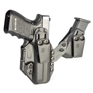 Picture of Blackhawk Stache Base Holster Kit IWB Black Polymer Belt Clip Fits Sig P320 w/ TLR 7/8 Ambidextrous 416366BK