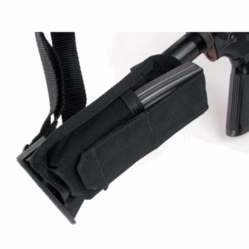 Picture of Blackhawk M4 Buttstock Mag Pouch Black Nylon Compatible w/20-Round/30-Round Magazines 52BS17BK