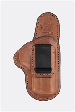 Picture of Bianchi 100 Professional Size 10 IWB Leather Tan Belt Clip Fits Colt Officer/CZ 75/S&W M&P Shield EZ Right Hand 19230
