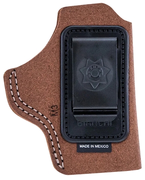 Picture of Bianchi 6C IWB Tan Leather Belt Clip Fits 2-3" Barrels Ruger/Colt/S&W K Frame Right Hand 10376
