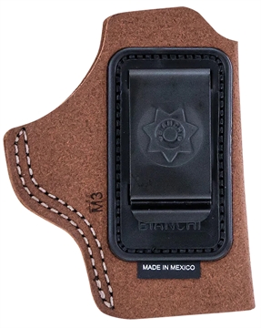 Picture of Bianchi 6C IWB Tan Leather Belt Clip Fits 2" Barrels Ruger/Colt/Charter Arms Left Hand 10381