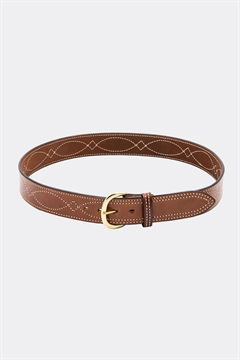 Picture of Bianchi Open Top Mag Pouch Single Tan Leather Belt Clip Compatible w/ 9mm/40 Belts 1.75" Wide 10739