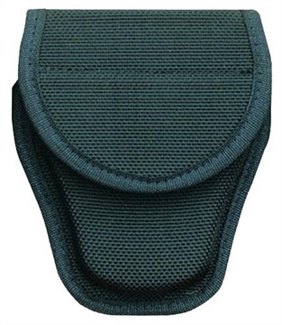 Picture of Bianchi 7300 Covered Handcuff Case Standard Linked Handcuffs Accumold Black Basketweave 2.25" Hook & Loop 17390