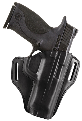 Picture of Bianchi 57 Remedy OWB Size 12 Black Leather Belt Slide Fits Colt 1911 Commander Right Hand 23942