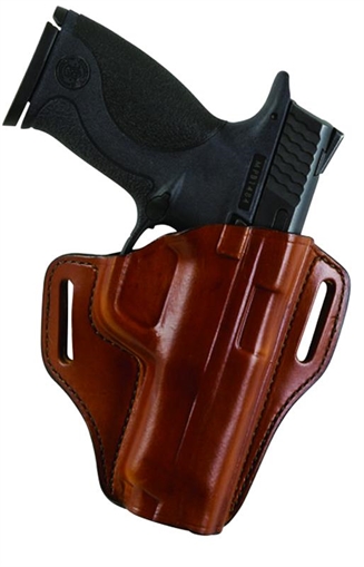 Picture of Bianchi 57 Remedy OWB Size 15 Tan Leather Belt Slide Fits S&W M&P Shield Right Hand 23996