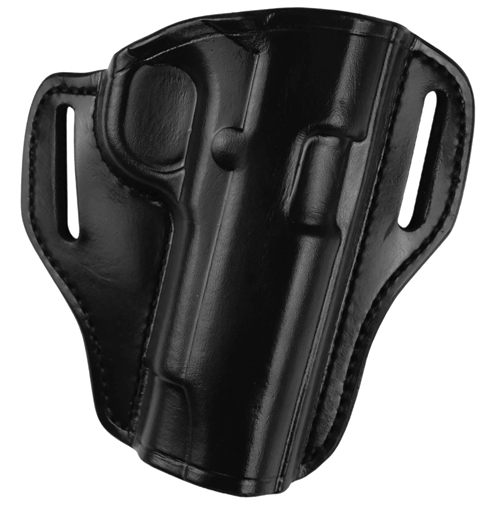 Picture of Bianchi 57 Remedy OWB Size 11 Black Leather Belt Slide Compatible w/Ruger Security-9/Glock 19/23/32/45 Belt 1.50" Wide Right Hand 25022