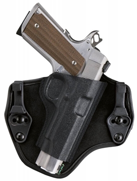 Picture of Bianchi 25744 Suppression IWB Glock 17 Leather/Thermoplastic Black 013527257444