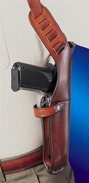 Picture of Bianchi Model X15 Vertical Shoulder Holster Sig Sauer P220 P220R Right Hand Plain Tan 22208