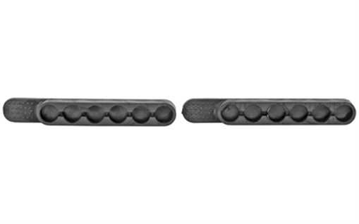 Picture of Bianchi Model 585 Speed Strip Dozen Pack Speedloaders, Loads .38/.357 Revolvers, Urethane, Black 0135273 20056