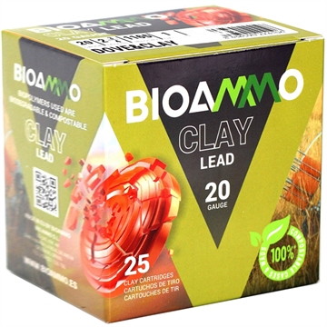 Picture of BioAmmo Clay Lead Shotshells 20 ga 2-3/4" 1 oz 1220 fps #9 25/ct ZR2890